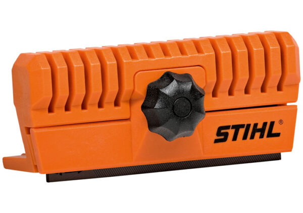Przyrząd do gratowania prowadnic Stihl