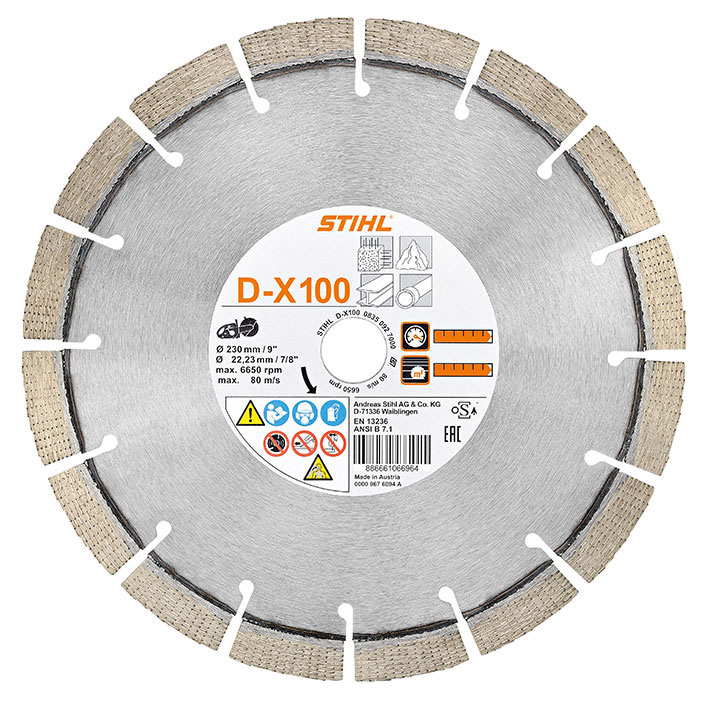 Tarcza diamentowa do zadań specjalnych D-X100, beton,kamień (TSA 230)