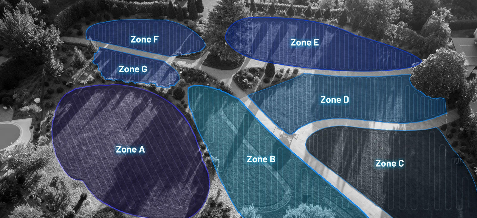Zarządzanie 50 strefami koszenia LUBA 3 AWD 5000