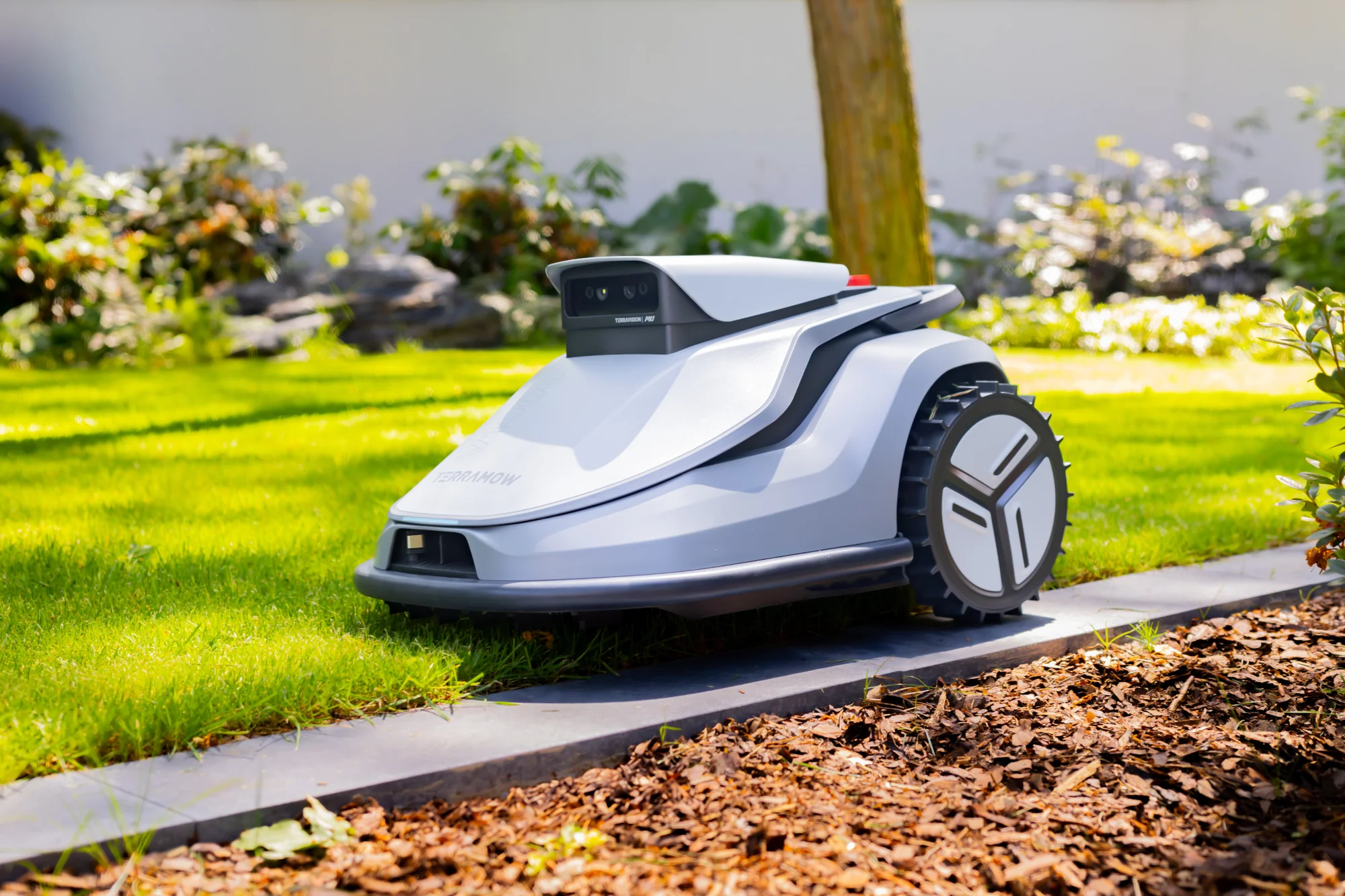 Terramow V1000 regulacja dokaszania krawędzi od -15 cm do +15 cm