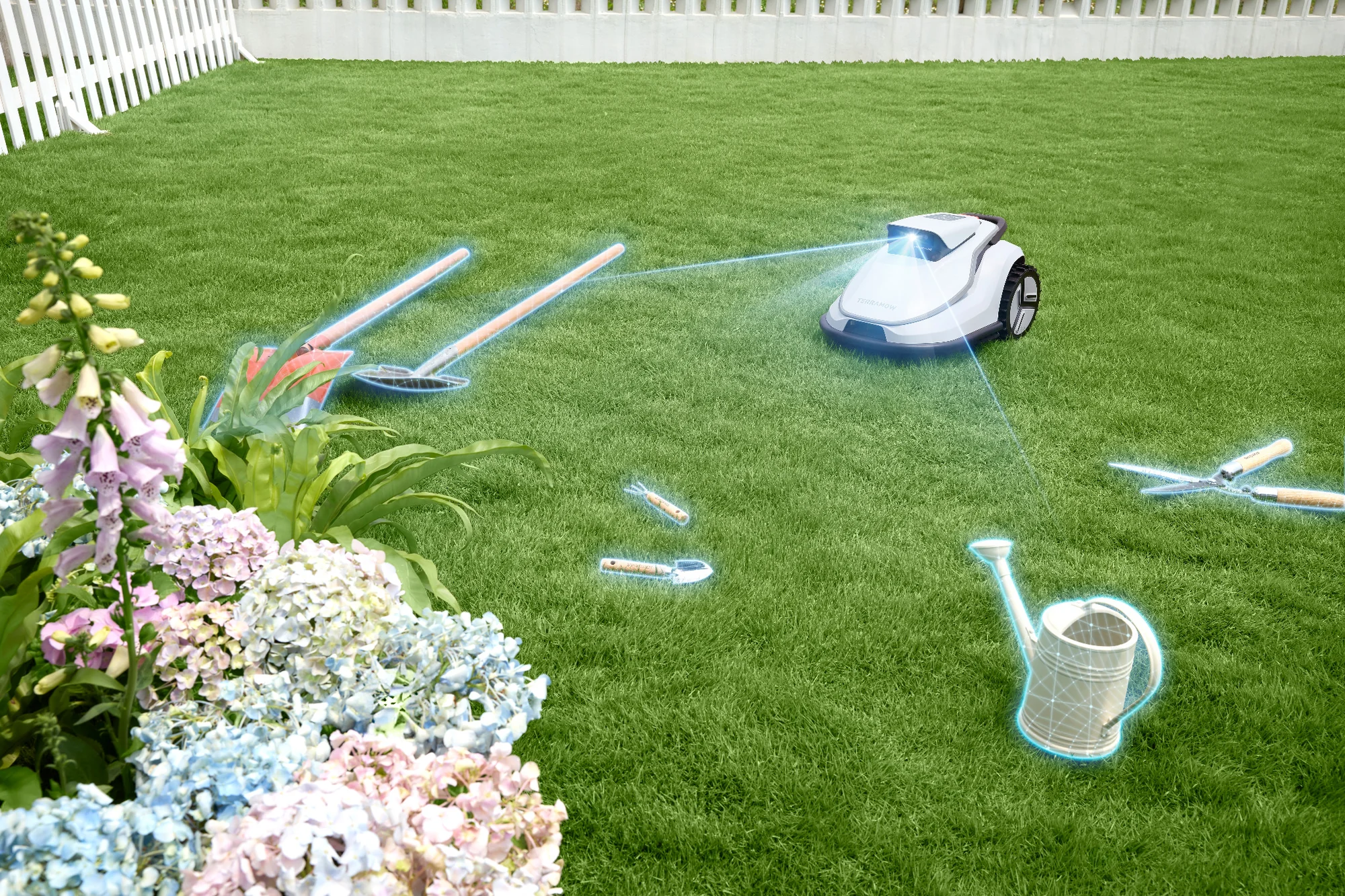 Robot koszący Terramow V1000 bezpieczny dla dzieci i zwierząt