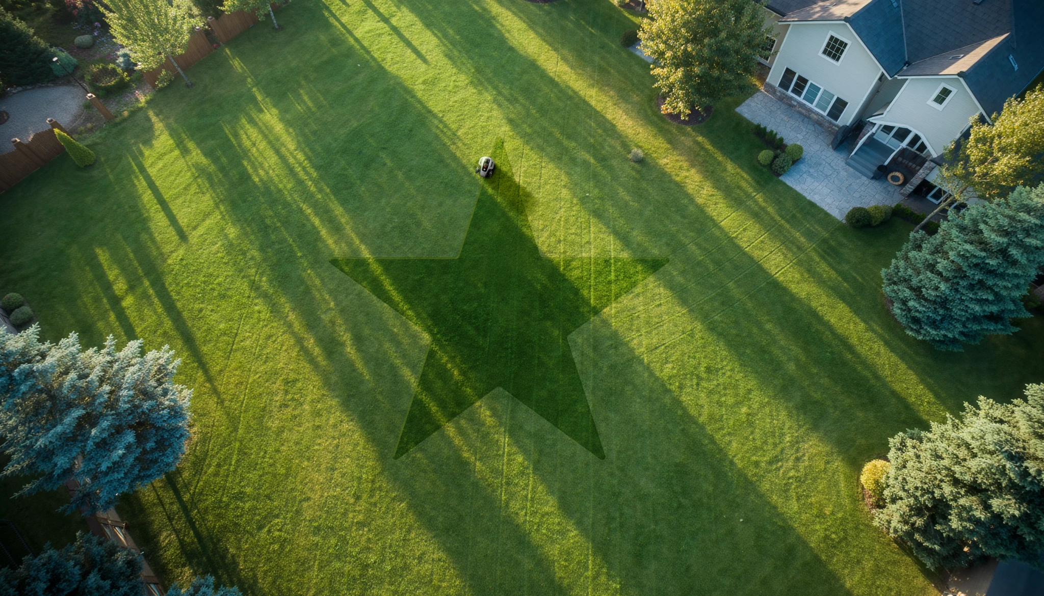 Drukowanie wzorów na trawniku