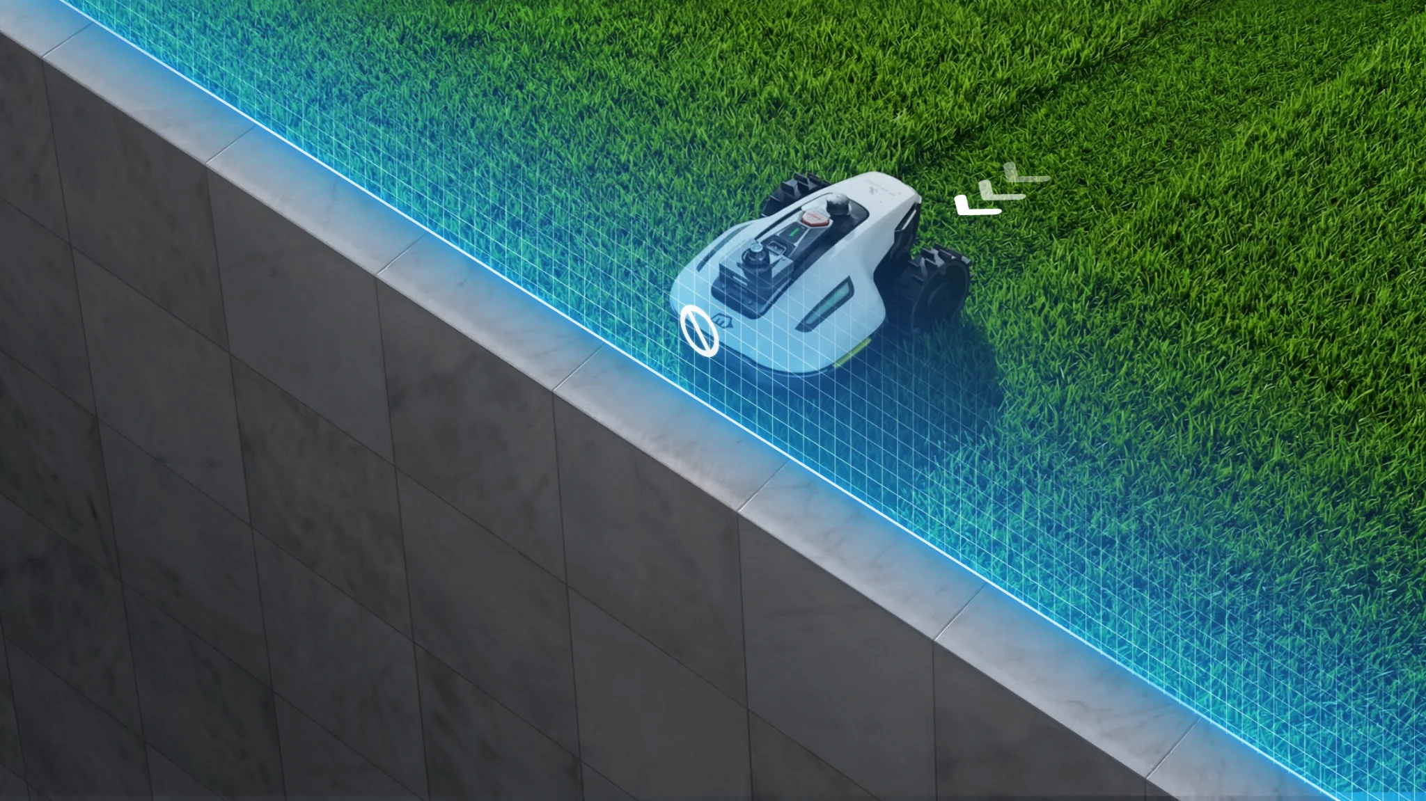 Czujnik klifu robot koszący zabezpieczenie przed spadkiem